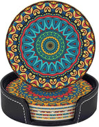 6 Pcs Mandala Drink Coasters - Image 4