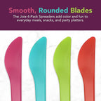 Joie Spreaders Set, Reusable Plastic Knives, 4-Count Assorted Colors | Ideal - Image 4