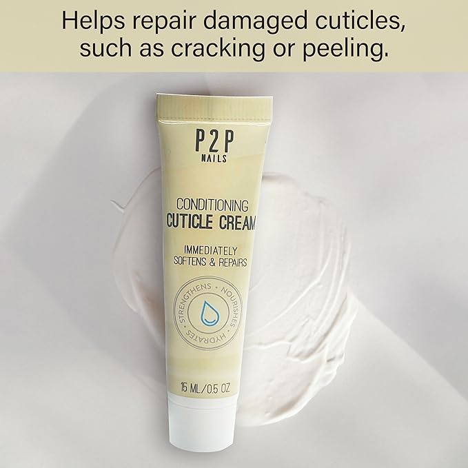 Nourishing Cuticle Cream for Dry Cuticles – Quick-Drying, Natural Oil-Infused Softener for Nail & Cuticle Health – Moisturizing, Gentle Formula for Healthy Nails & Perfect Manicures – 0.5oz