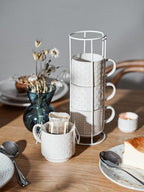 LE TAUCI Stackable Coffee Mugs Set - Image 3