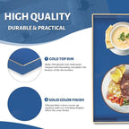 Navy Blue Serving Tray with Handles, Plastic Modern Decorative Tray | Rectangle - Image 4