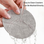 Faux Leather Drink Coasters - Image 4