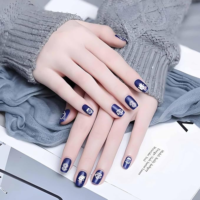 WOKOTO 10Pcs Nail Art Stamp Pen Set Flower Butterfly Nail Stamper Pen Nail Art Transfer Pen Design Tools Nail Stamping Pens Kit Nail Art Tool With Different Patterns Nail Art Tools For Women