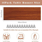 6 Pcs Cheesecloth Table Runner 10FT Terracotta Runner - Image 3