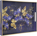 Bohemian Blue Serving Trays, Rectangular Serving Tray by MAONAME