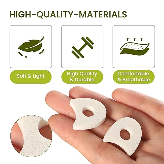 Bukihome 44-Pack Foam Toe Separators – Soft & Breathable Toe Spacers for Women & men, Help Align Overlapping Toes, Relieve Friction & Pressure, Ideal for Daily Comfort