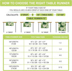 Green Dahlia Flower Summer Table Runner Sage Green Burlap Table Runners - Image 4