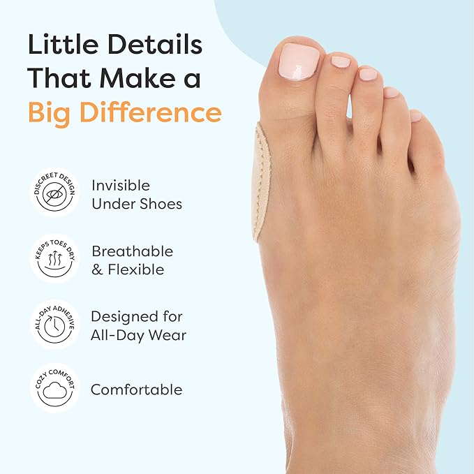 ZenToes Bunion Pads, Adhesive Bunion Cushions for Waterproof Protection, 24 Count