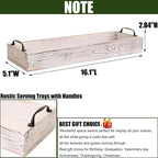 Rustic Wooden Serving Trays Rectangular - Image 4