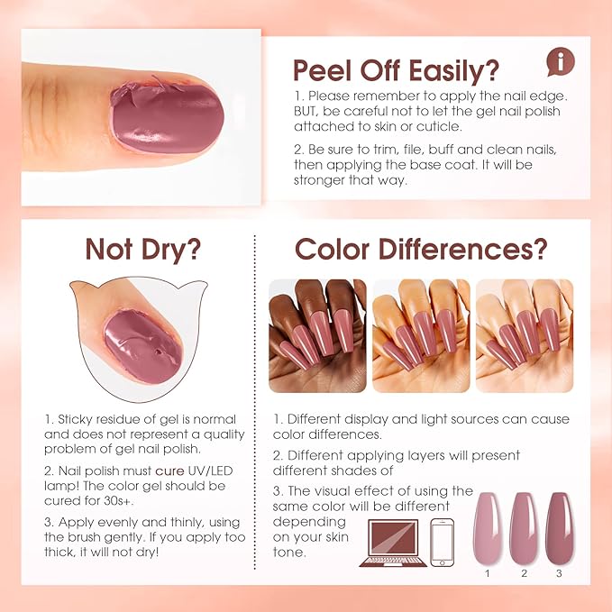 ROSALIND Jelly Gel Nail Polish Set, 12 Colors Jelly Nude Gel Polish Set Pink Milky White Nail Polish Gels Neutral Transparent Sheer Gels Nail Gifts for Women