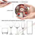 Christmas Snowman Snowflakes Coasters - Image 3