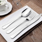 Silverware Set Service for 2, E-far 10-Piece Stainless Steel Flatware Set - Image 5