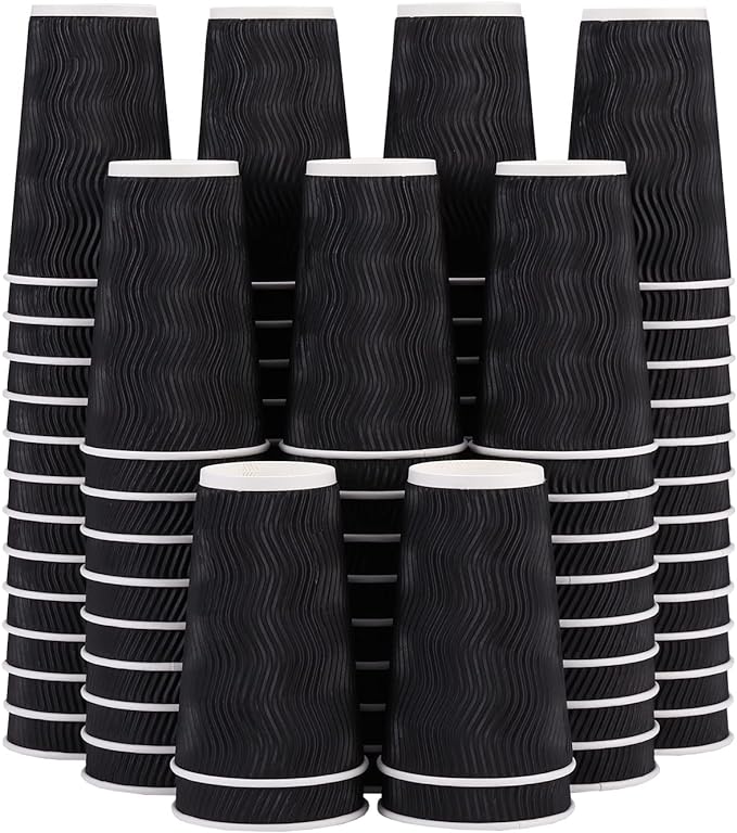 Lamosi 3 Pack 16oz Ripple Insulated Disposable Cups by BuyNow