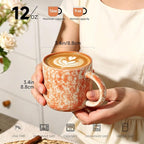 MONITO 12oz Coffee Mugs Set of 6, Modern Ceramic Mugs - Image 2