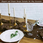 Fivenl 12 Pack Brown Boho Rustic Cheesecloth Table Runner 35x72 Inch Romantic - Image 7