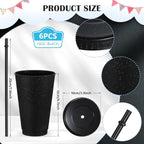Uiifan 6 Pcs 16 oz Reusable Tumbler - Image 2