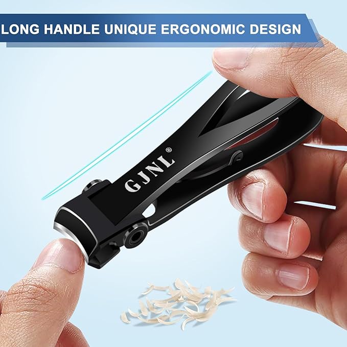 Toenail Clippers for Seniors Thick Toenails, Stocking Stuffers Gifts for Men Women, Angled Head Long Handle Toe Nail Clippers for Men with Wide Jaw Opening, Christmas Xmas Presents Gifts for Adults