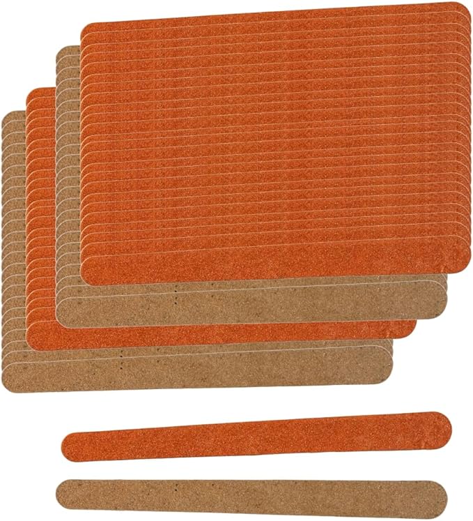 Vakly Professional Nail Files [144 Pack] Emery Boards - Dual Sided 180 Grit Nail Buffering File - Compact Reusable Double Sided Tool for Manicure & Pedicure Shaping & Smoothing Finger and Toenails