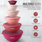 Zulay Kitchen 12 Piece Plastic Mixing Bowls - Image 3