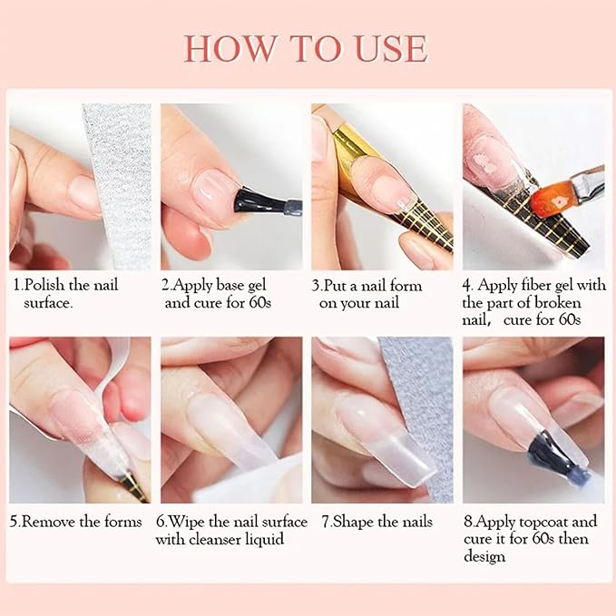 NovaCharm Nail Repair Glue for Damaged Nails, Strong Nail Strengthener for Thin and Split Natural Nails, Instant Cracked Nail Nails Repair Gel - Long Lasting and Easy for Beginners Daily Care