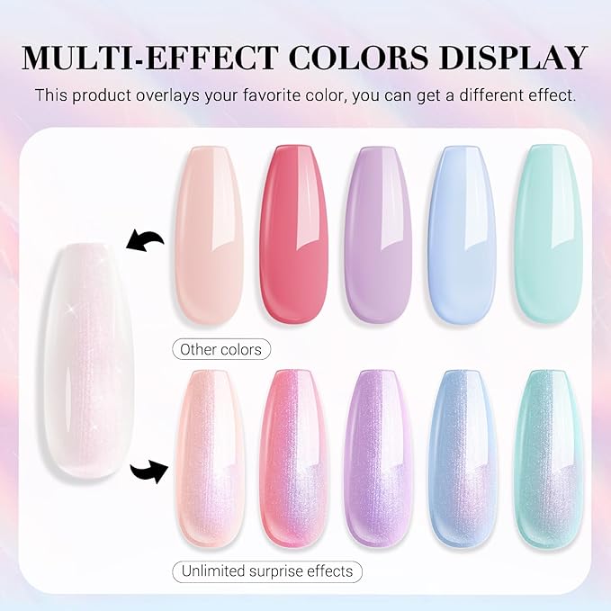 AZUREBEAUTY Shine Blue Nail Polish, Glitter Baby Blue Color Quick Dry Complete Natural Super Lustrous Nail Enamel Polish,Professional for Nail Art DIY Manicure and Pedicure at Home