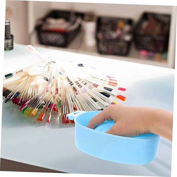 2pcs Nail Art Soak Bowls Manicure Tools for Nail Soaking and Polishing and Dead Skin Treatment