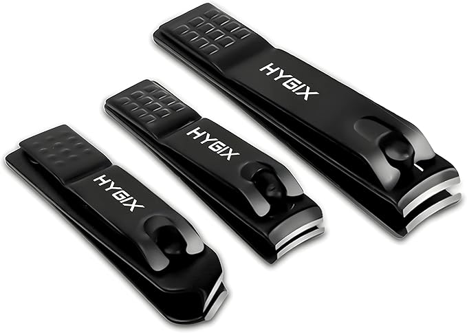 Precision Nail Clipper Set in a Sleek Black Aluminum Case – Ultra-Sharp, Durable Fingernail, Toenail & Ingrown Nail Clippers