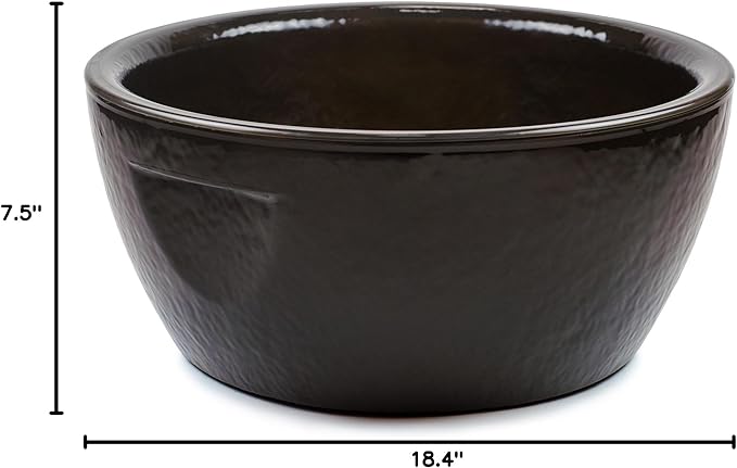 Noel Asmar Signature Pedicure Bowl - Eco friendly and Recyclable, Made from Resin - BPA and Toxin Free (Espresso)