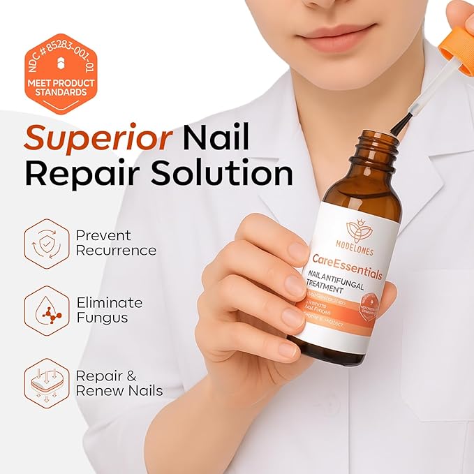 modelones Toenail Fungus Treatment Extra Strength 7days Nail Fungus Treatment for Toenail and Fingernail With Brushes Head Nail Repair for Damaged Nails Antifungal Nail Polish 30ML 1Fl Oz