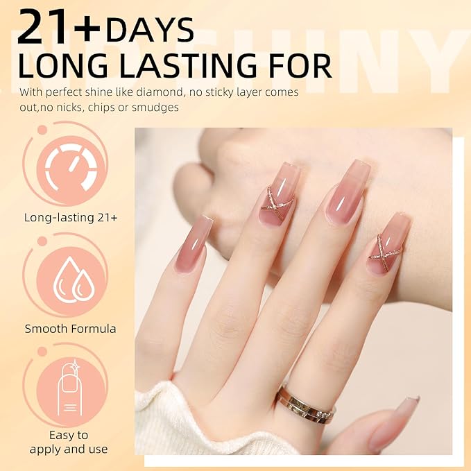 Major Dijit Base and Top Coat Nail Polish Set, 2Pcs No Wipe Shiny Top Coat for Fingernail Air Dry Clear Nail Polish Long Lasting Nail Protective DIY at Home (Base Coat Shiny Top Coat, 10 ML)