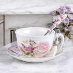 STP GOODS Bone China Tea/Coffee Cup and Saucer in Gift Box Fine Set of One - Image 8