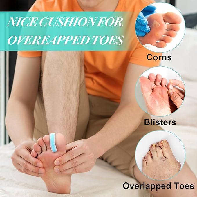 20 Pack Foam Toe Separator, Breathable Toe Spacers for Women Men, Toe Spreader to Reduce Friction and Relieves Corns Pain, Relieve Pain Caused by Bunions