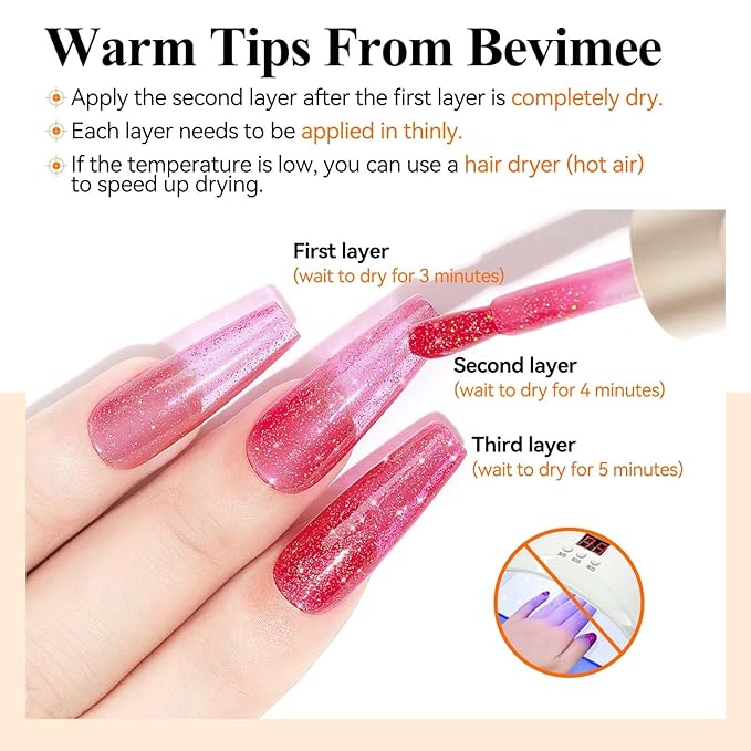 Glitter Nail Polish 12ML Quick Dry Nail Polish Shimmer Holographic Long Lasting Nails Iridescent Fingernail Polish Reflective Nail Lacquer Sparkle Color Nail Art for Beginner-1PC
