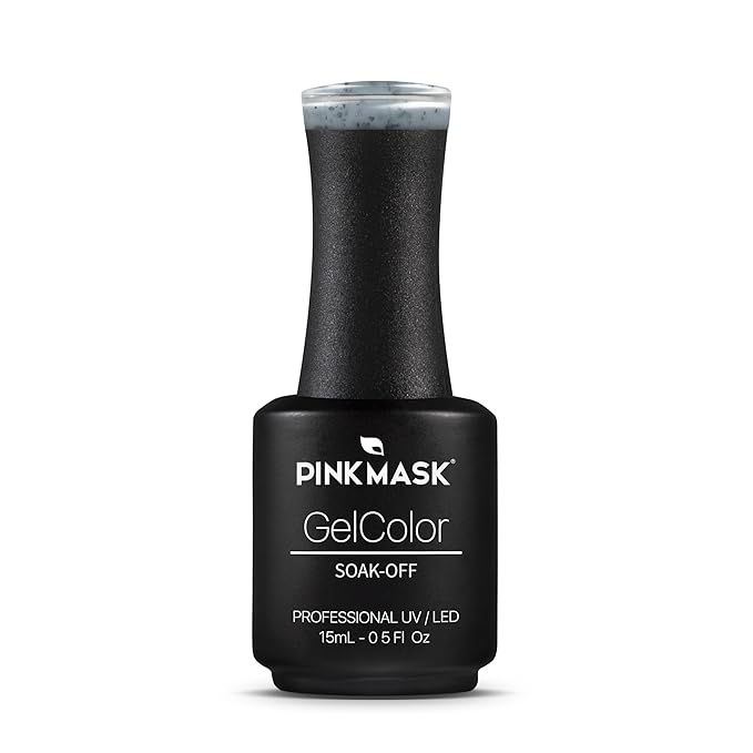 PINK MASK Gel Color Nail Polish Freckles - Cruella Col. 15ml / o.5 oz - UV/LED Gel Polish, Non Wipe, Long Lasting, Soak Off Formula