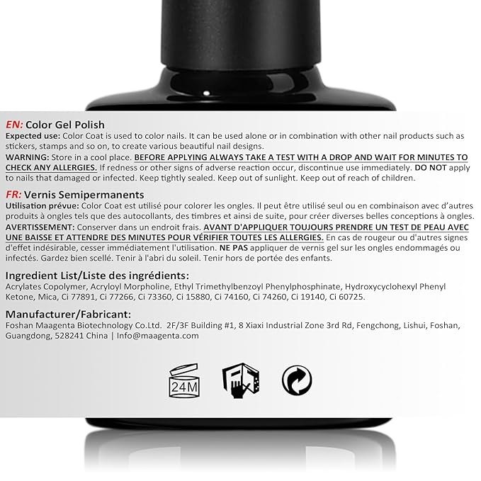 AIMEILI Gel Nail Polish, Hema Free, Cruelty Free, Vegan, Soak Off U V LED Nail Art for Women Girls Manicure Salon DIY Home - 993 8ml