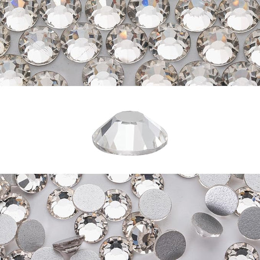 Novani 3000pcs Crystal Clear Rhinestones Flat Back Rhinestone Glass Diamonds Round Gems for Nail Art and Crafting Decorations,SS20,4.6-4.8mm
