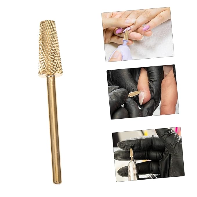 minkissy Nail Art Grinding Bit for Precision Manicure Multi-purpose Tungsten Polishing Head for Nails and More for Salon and Diy Use