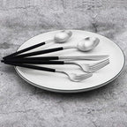 20-Piece 18/10 Stainless Steel Flatware Silverware, Luxury Dinnerware Set - Image 3