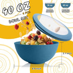 40 OZ Bowls Set of 4, Unbreakable Lightweight Bowls Set - Image 2