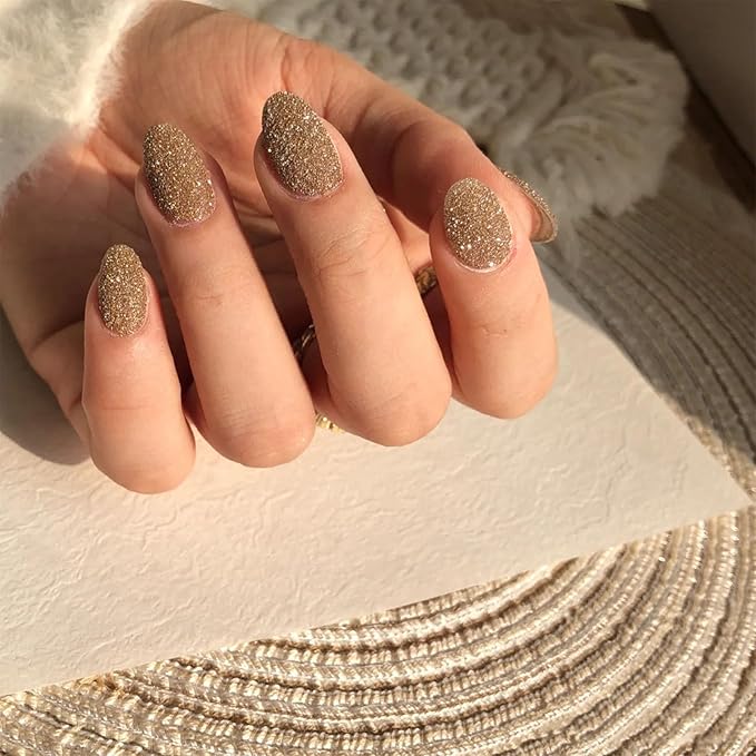 COSMOO Nail Polish Glitter Fingernail: Gold Mermaid 0.27 fl.oz. Nail Polish Fingernail, Fast Drying & Long Lasting, Trendy DIY at Home Nail Gift