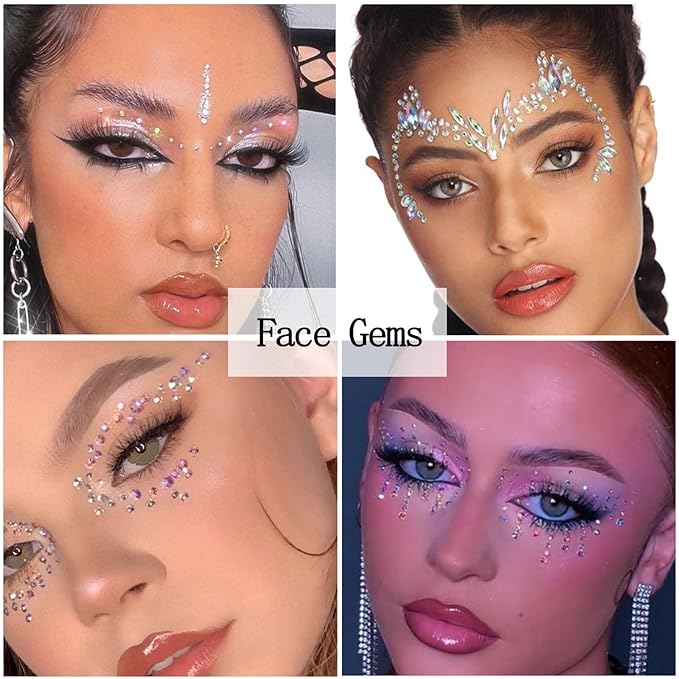 4 Boxes Nail Rhinestones Flatback Rhinestones Nail Charms Multi Shaped Crystals Nails Gems and Rhinestone Jewels Supplies Luxurious Accessories for Women Nails Decorations