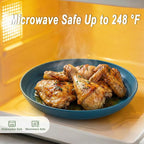 Deep Dinner Plates 10 Inch, Plastic Plates Reusable, Unbreakable Wheat Straw - Image 4