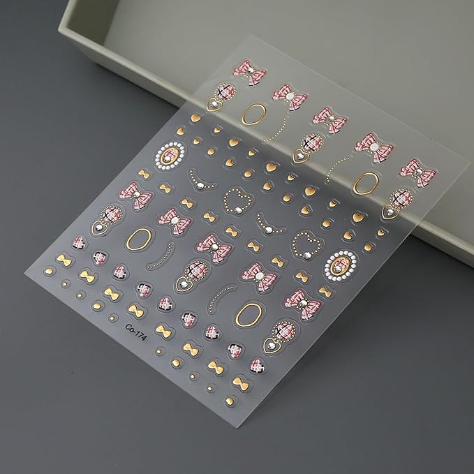 Star Crystal Diamond Nail Stickers, 3D Rhinestones Gold Stars and Moons Design,Cute Star Adhesive Stickers Art Supplies Craft French Manicure Decorations and Decal for Women