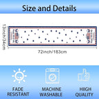 Patriotic Table Runner Decor, 250th Anniversary 4th of July American Flag - Image 4