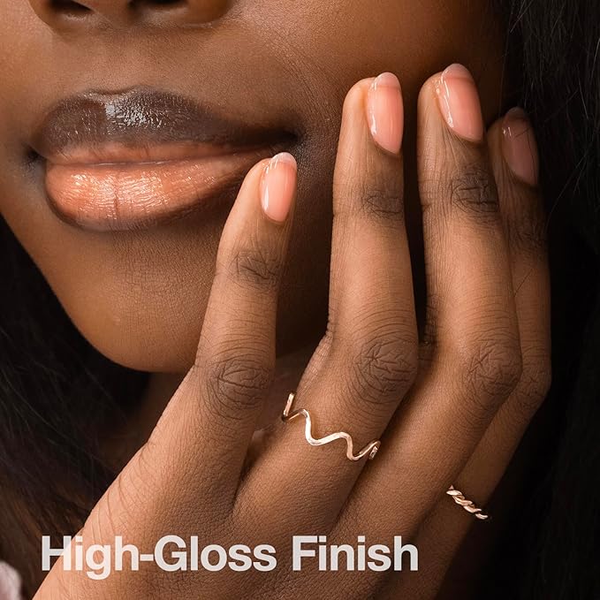 Probelle Nail Glow + Nail Strengthener and Hardener with Sheer Jelly Tint, Hard To Resist Ultra Glowy Nail Shine, Tinted Nails Strengthening Blush for Brittle, Thin, Damaged Nails 0.5 oz (Berry)