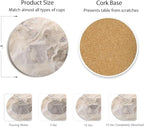 Set of 6 Abstract Marble Coasters - Image 4