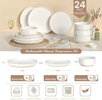 Plates and Bowls Sets, Scratch Resistant Dinnerware Sets - Image 2