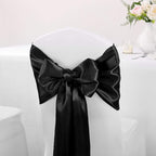 10-Pack Satin Table Runner Black 12 x 108 inches Long, Table Runners - Image 7