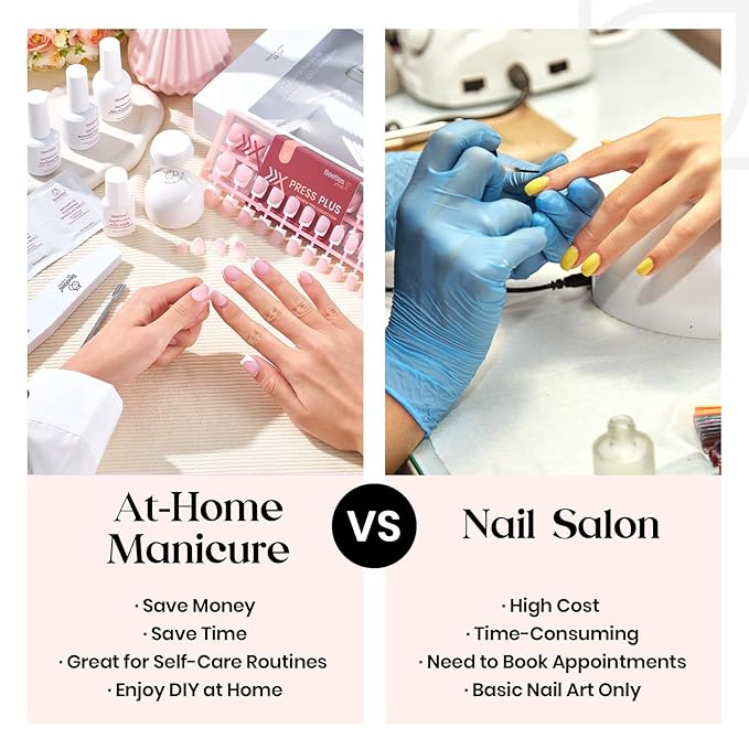 Beetles X Press Plus Gel Nails Kit - Peach French | Pink Extra Short Square French Tip Press On Nails | 210Pcs 15 Sizes All-in-One Kit With Nail Glue,Remover,Builder Top Coat,Nail Lamp Gift For Women