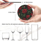 Vintage Romantic Red Roses Coasters - Image 3